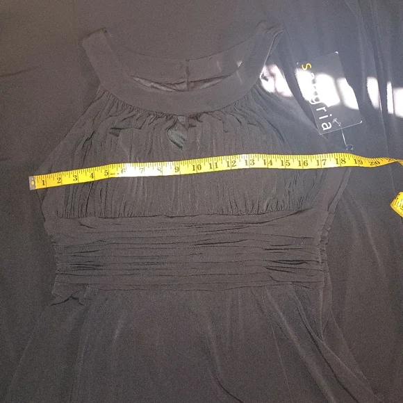 New Signature by Sangria Black Maxi Dress 16 - Picture 5 of 8